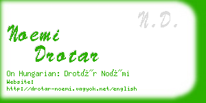 noemi drotar business card